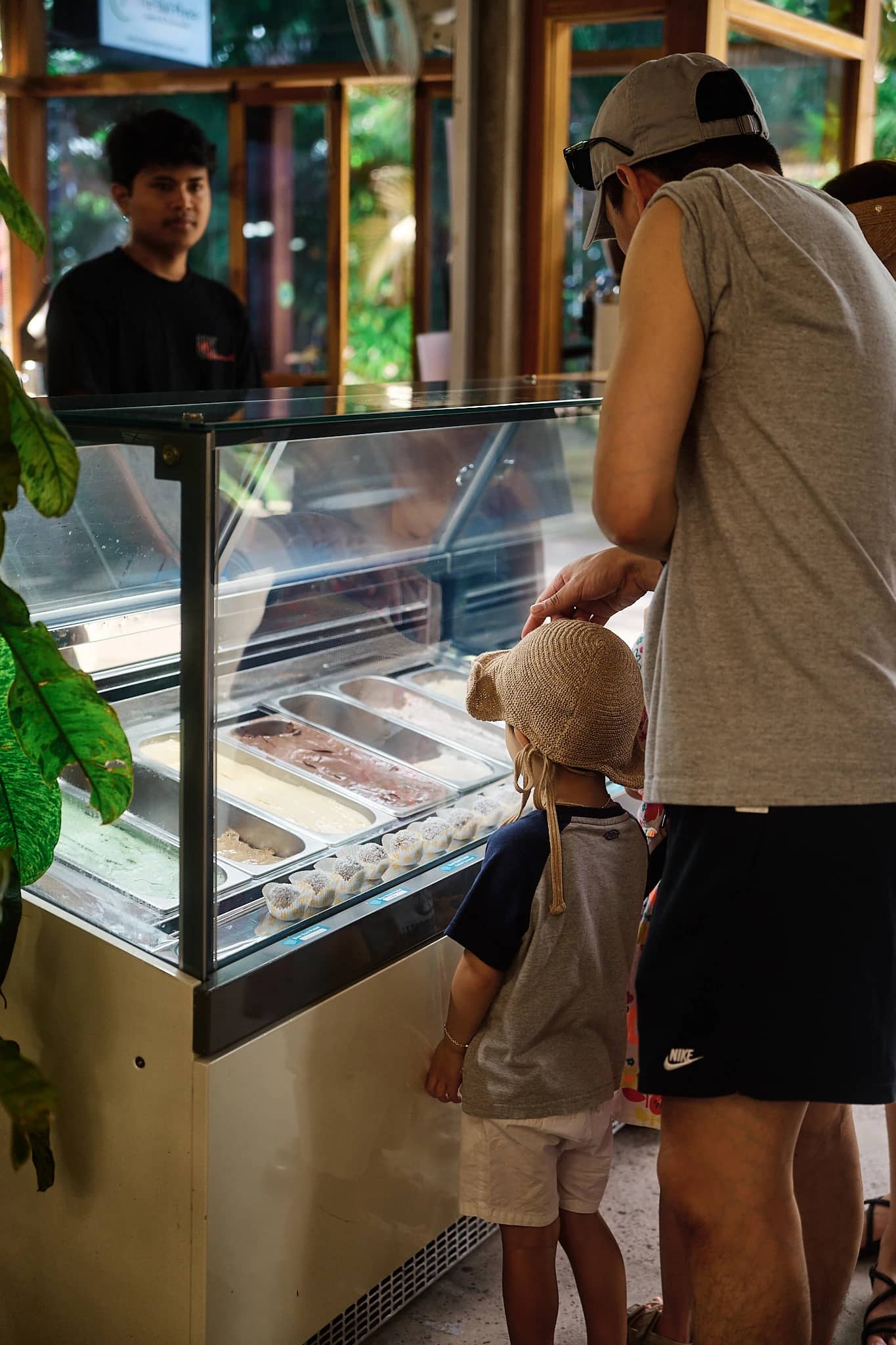 The gelato counter at the canteen